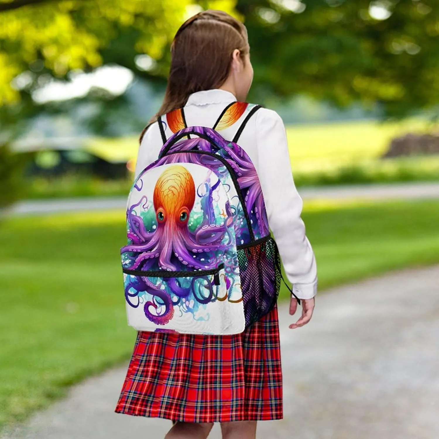 Backpacks Colorful Octopus Travel Bag Laptop Backpack Casual Daypack for Weekender Business Hiking