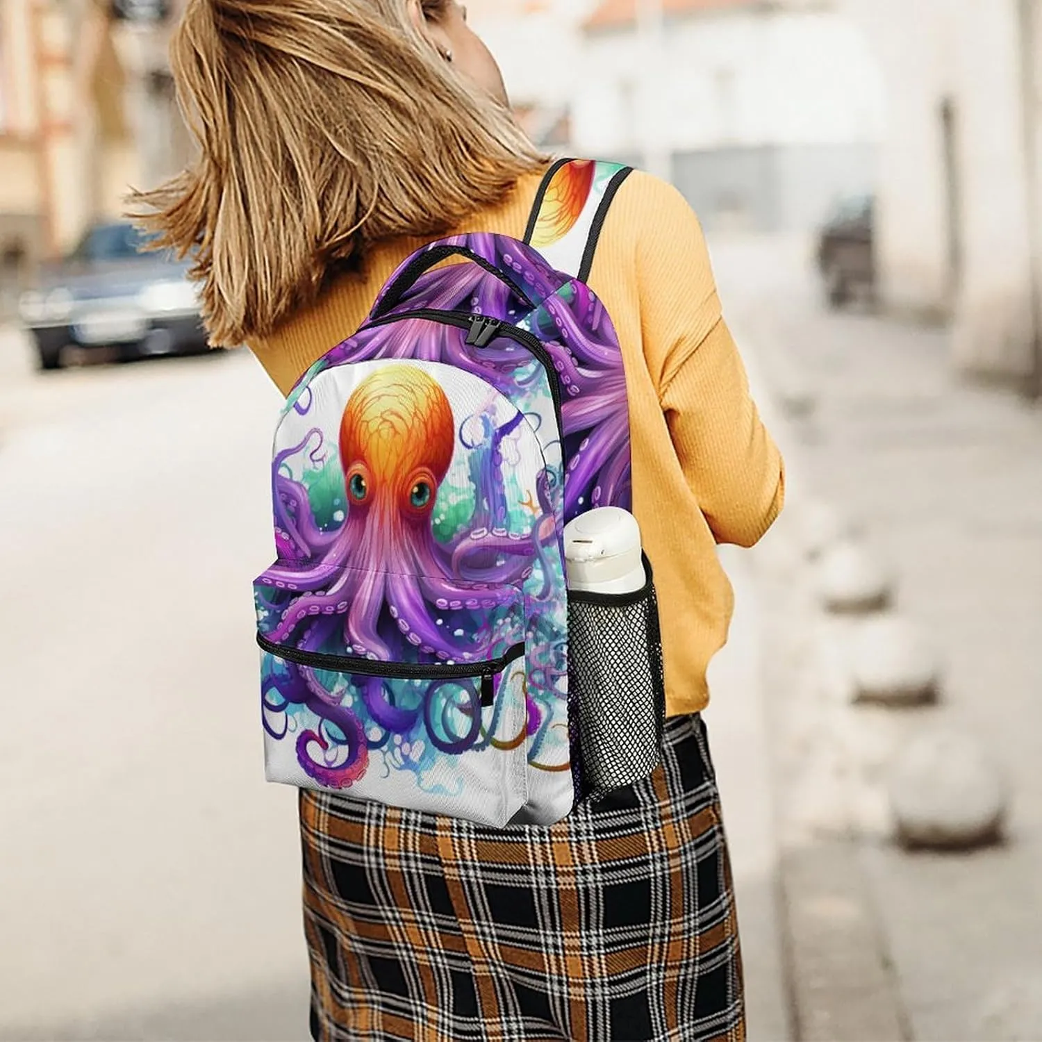 Backpacks Colorful Octopus Travel Bag Laptop Backpack Casual Daypack for Weekender Business Hiking