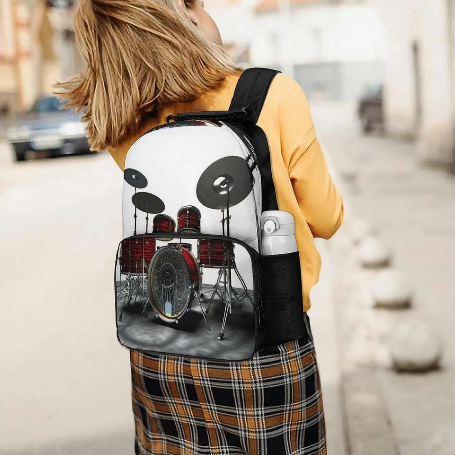 Backpacks Cool Drum Set Travel Bag Business Work Laptop Backpack