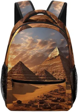 Backpacks Egyptian Pyramids Travel Bag Laptop Backpack Casual Daypack for Weekender Business Hiking