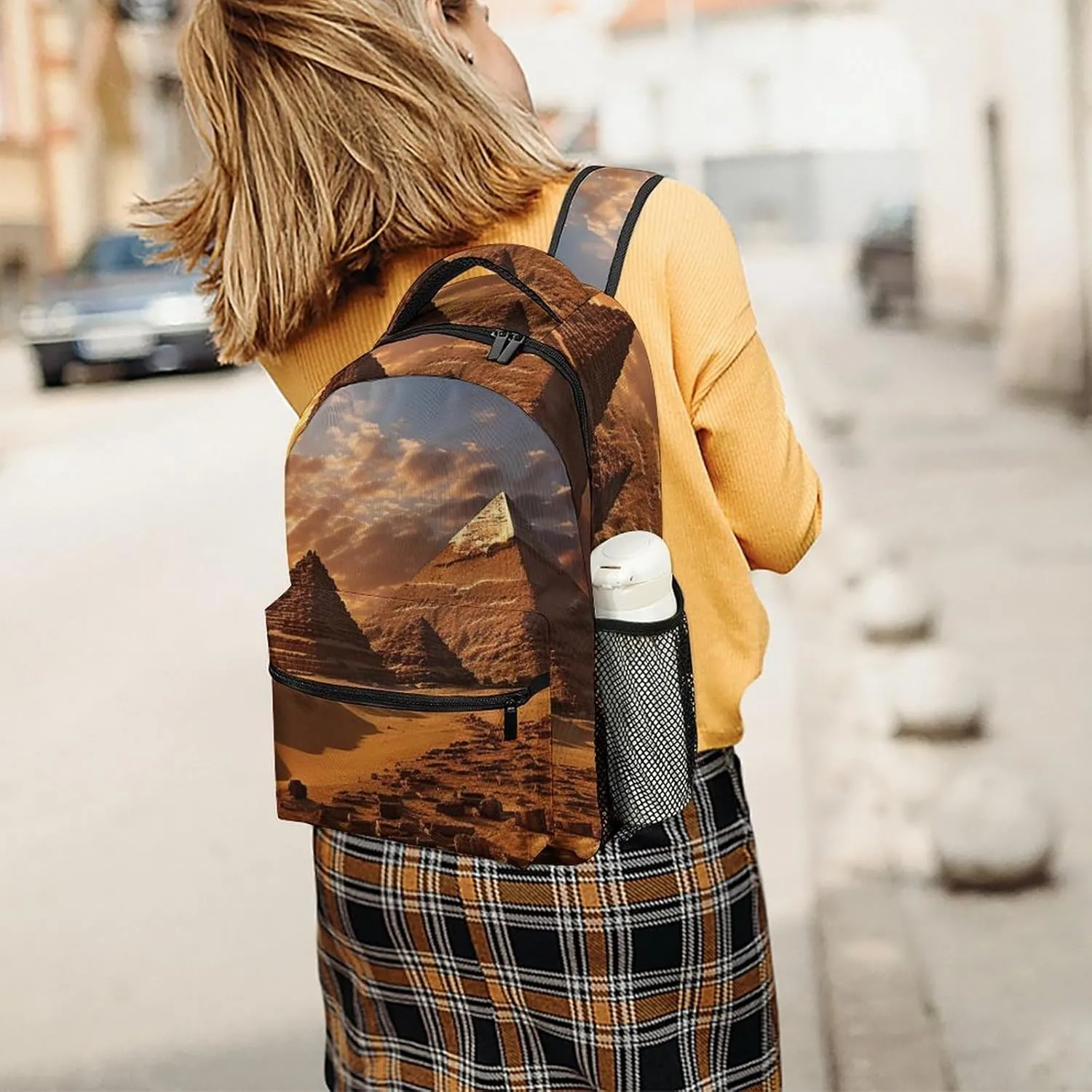 Backpacks Egyptian Pyramids Travel Bag Laptop Backpack Casual Daypack for Weekender Business Hiking