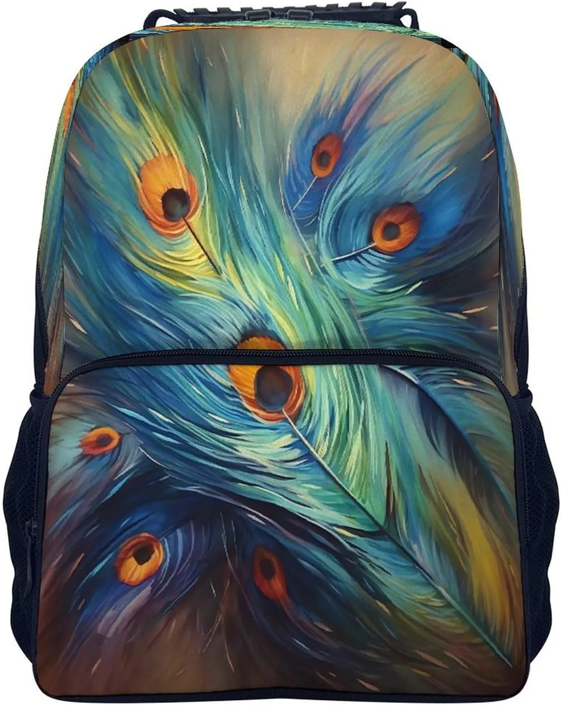 Backpacks Feather Painting Travel Bag Business Work Laptop Backpack