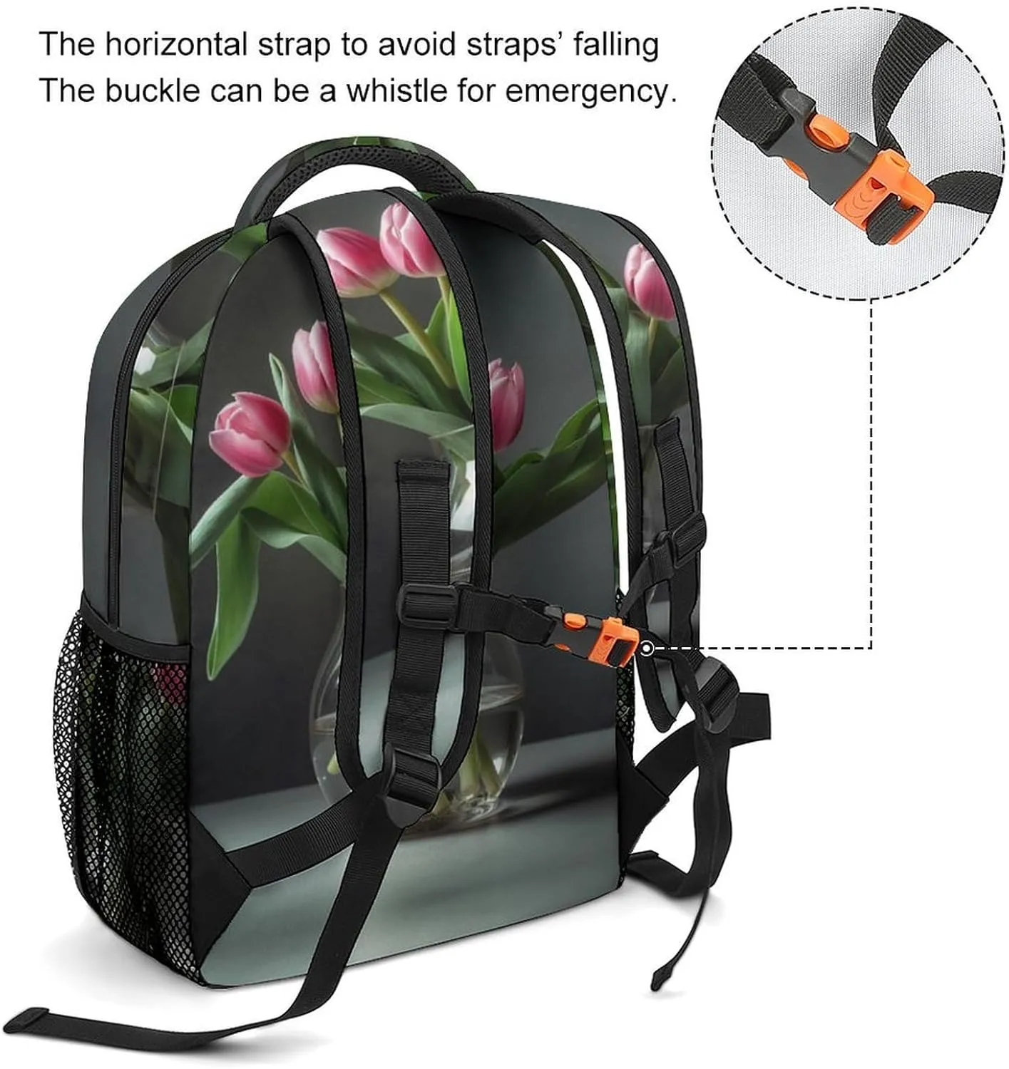 Backpacks Flowers Grow in A Bottle Travel Bag Laptop Backpack Casual Daypack for Weekender Business Hiking