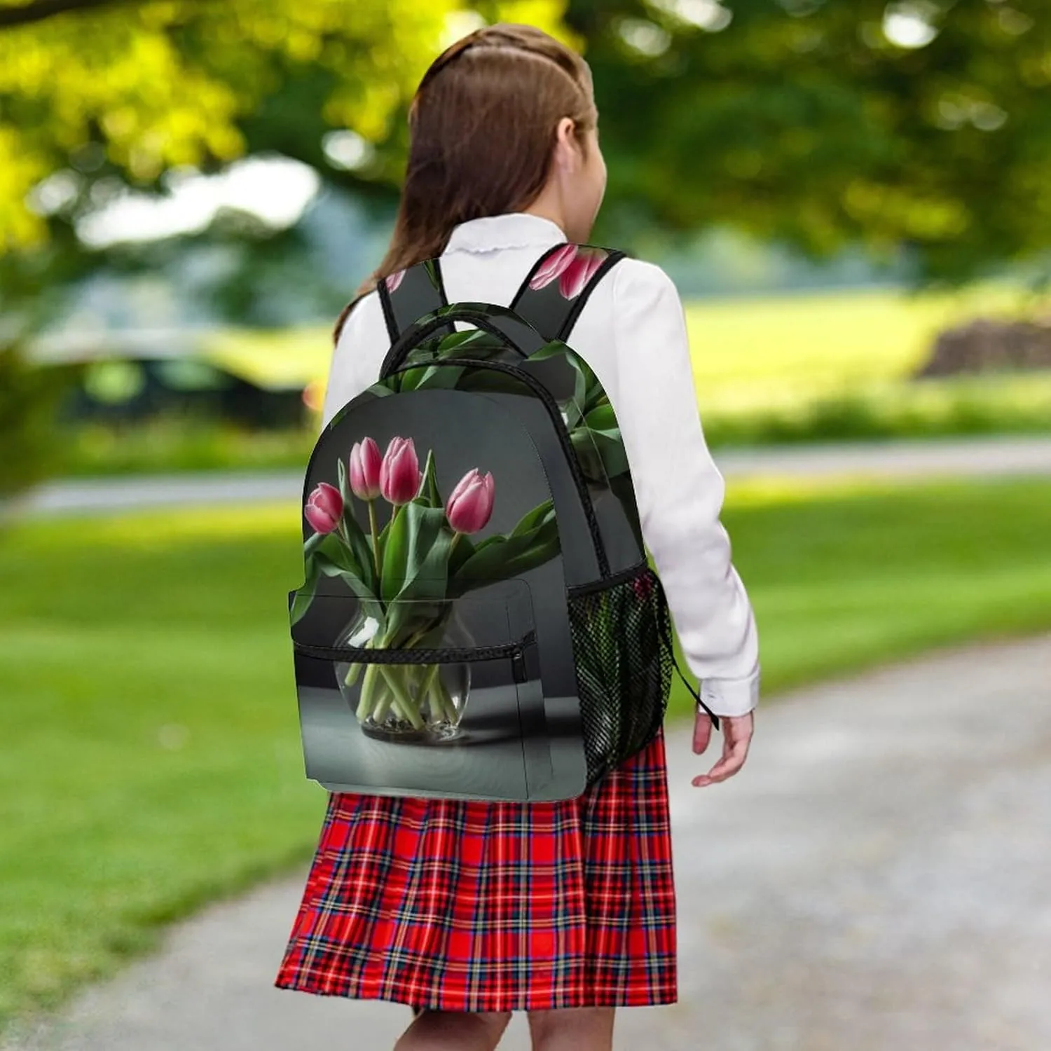 Backpacks Flowers Grow in A Bottle Travel Bag Laptop Backpack Casual Daypack for Weekender Business Hiking