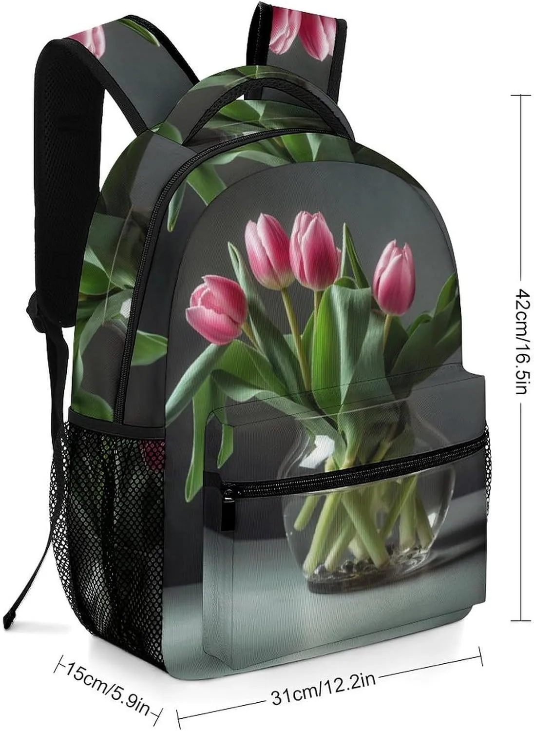 Backpacks Flowers Grow in A Bottle Travel Bag Laptop Backpack Casual Daypack for Weekender Business Hiking