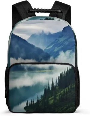 Backpacks Foggy Mountains Landscape Travel Bag Business Work Laptop Backpack