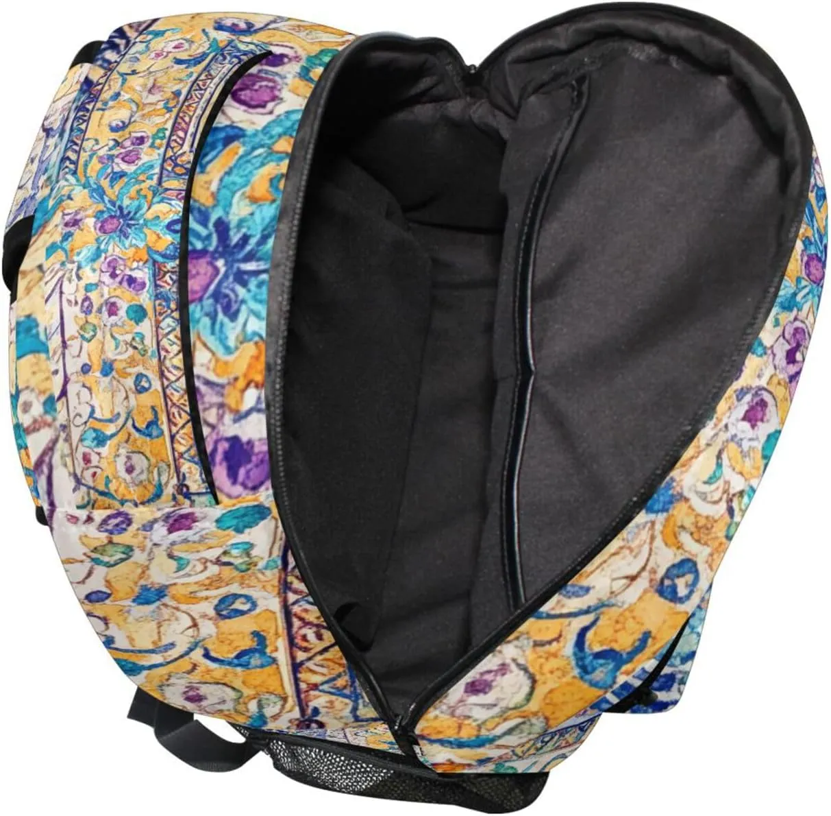 Backpacks for Men Women Fashion Travel Laptop Backpack with Chest Strap for Travel Trip Bohemian Boho Vintage Mandala Style Flower