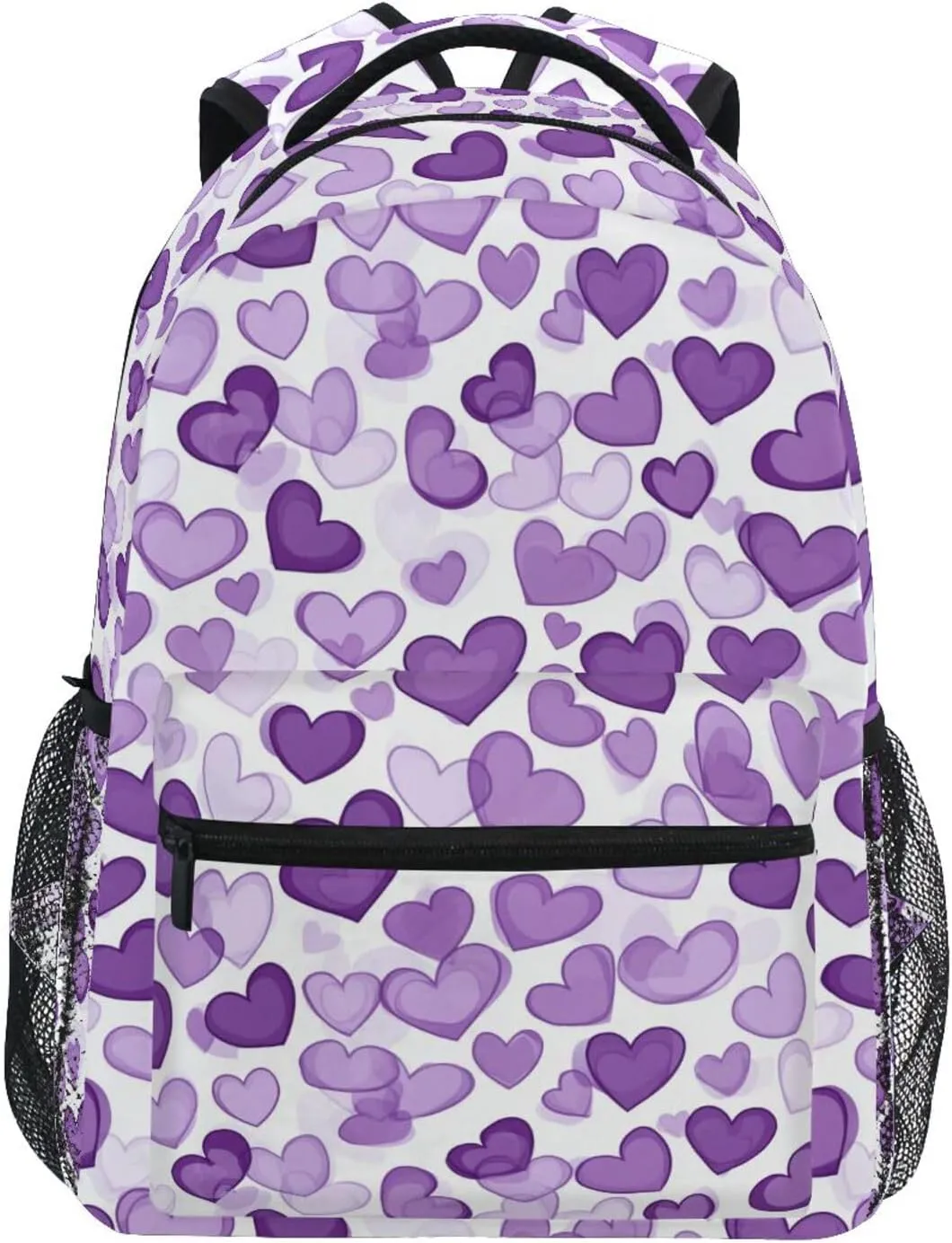 Backpacks for Women Men Waterproof Business Work Bag with Chest Strap for Business Work College Travel Trip Purple Heart Day Purple Heart