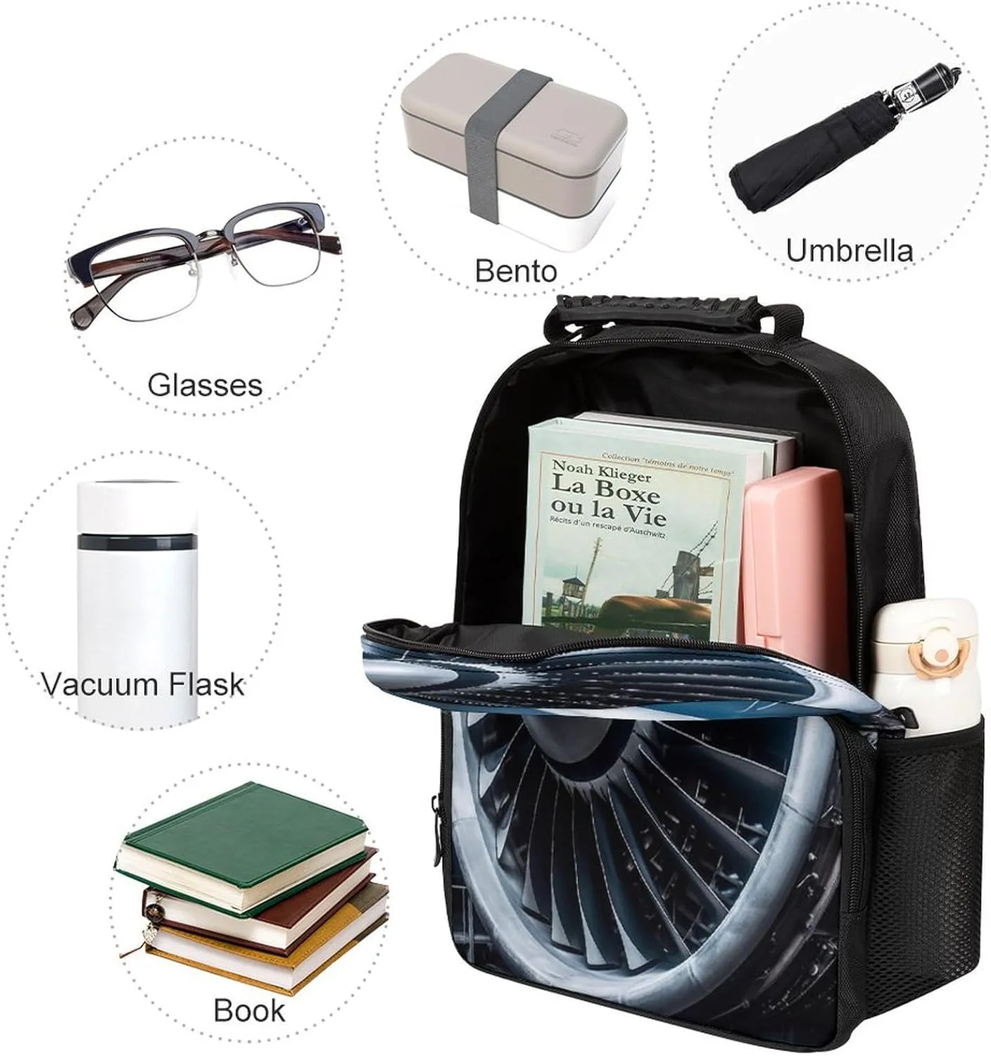 Backpacks Jet Engine Travel Bag Business Work Laptop Backpack