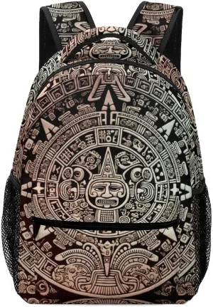 Backpacks Mayan Calendar End Of The World Travel Bag Laptop Backpack Casual Daypack for Weekender Business Hiking