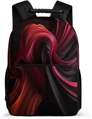Backpacks Red Pattern Travel Bag Business Work Laptop Backpack
