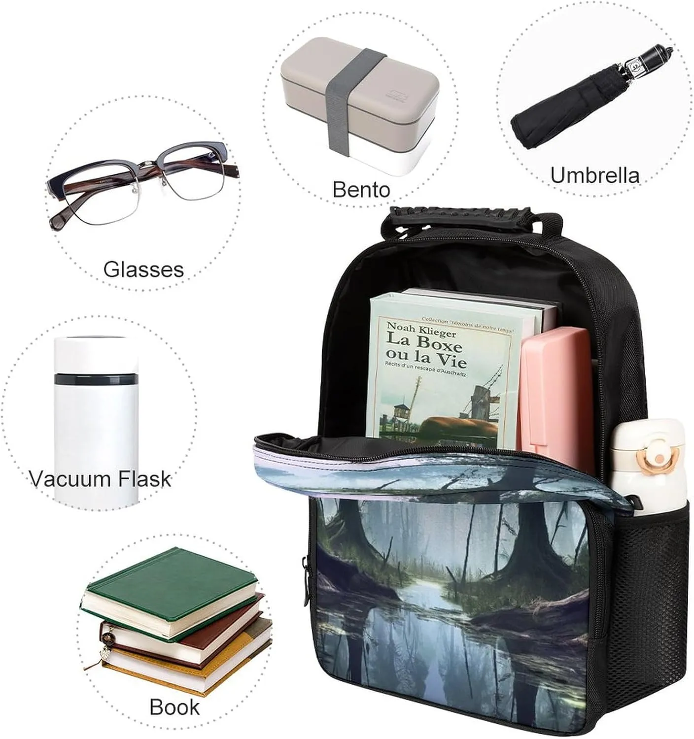 Backpacks Swamp Landscape Travel Bag Business Work Laptop Backpack