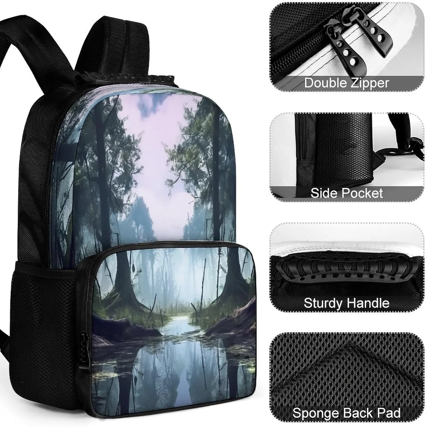 Backpacks Swamp Landscape Travel Bag Business Work Laptop Backpack
