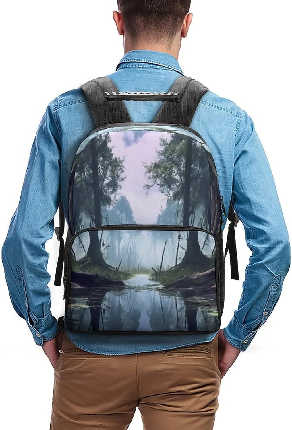 Backpacks Swamp Landscape Travel Bag Business Work Laptop Backpack