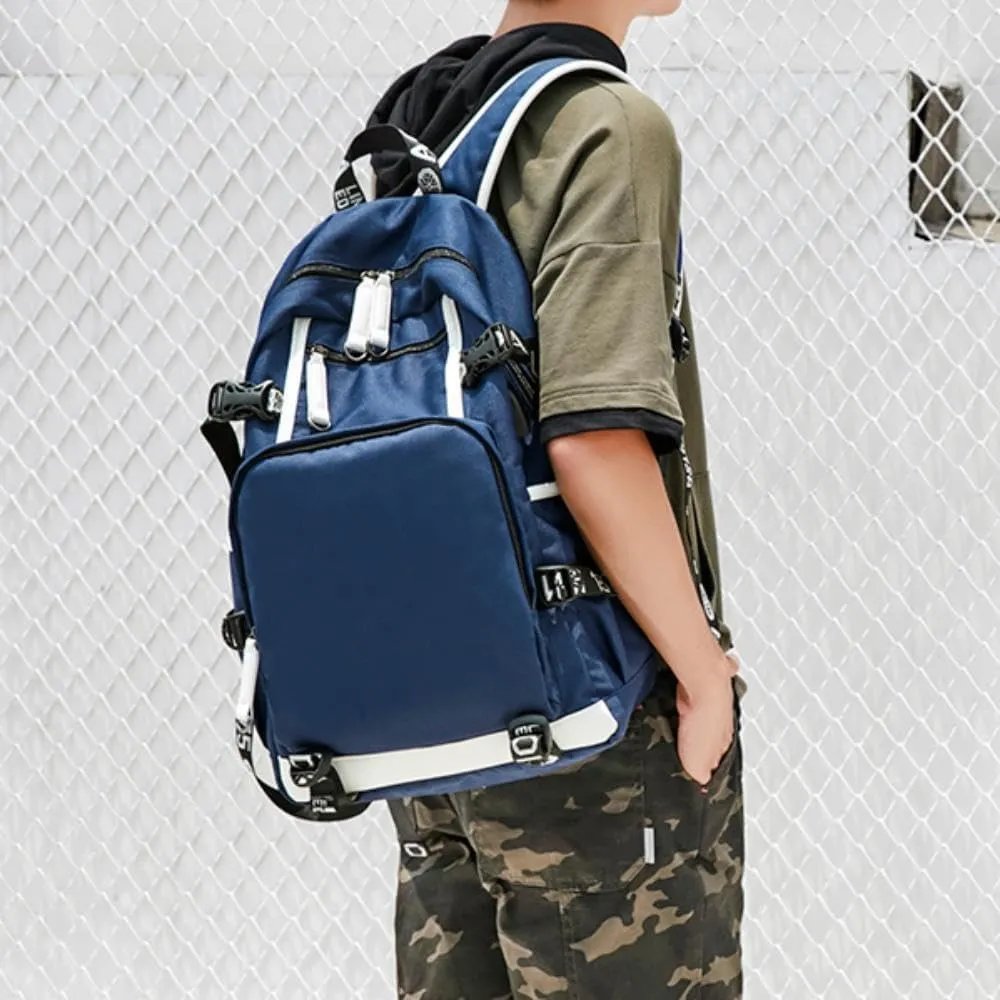 Basketball Player 23 Student School Bag, Laptop Backpack, Ultra-Light Travel Bag, For Men And Women (Blue4)