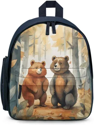 Bear in Woods Travel Backpack Casual Bag Lightweight Hiking Backpacks for Business, Travelling, Hiking
