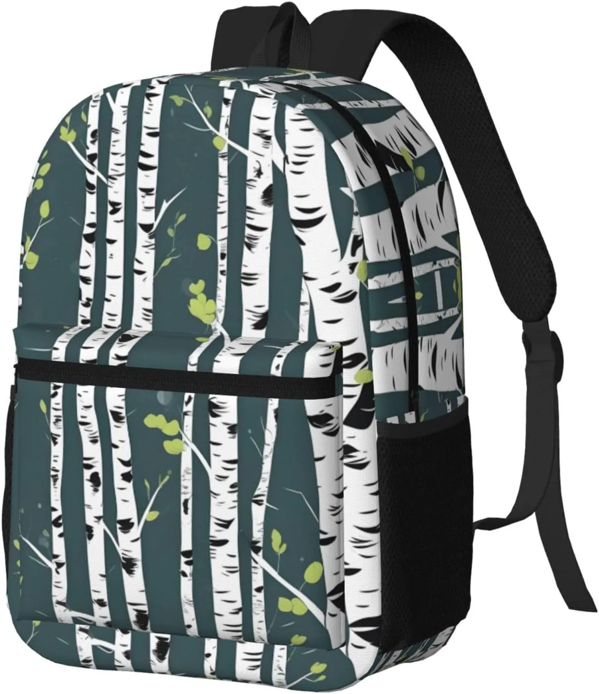 Beauty Birch Tree Travel Laptops Backpack For Women Men,Casual Work Bag 17inch Backpacks For Hiking Business