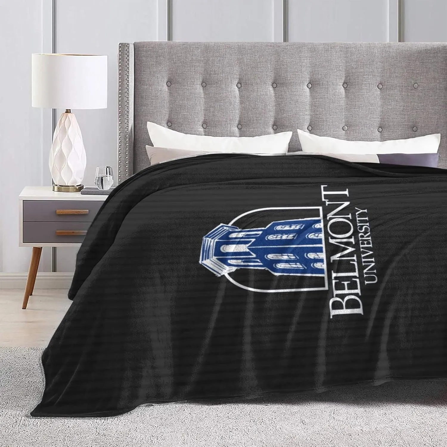 Belmont University Ultra-Soft Micro Fleece Blanket Soft Comfortable Flannel Blanket Available for Bed Couch Living Room