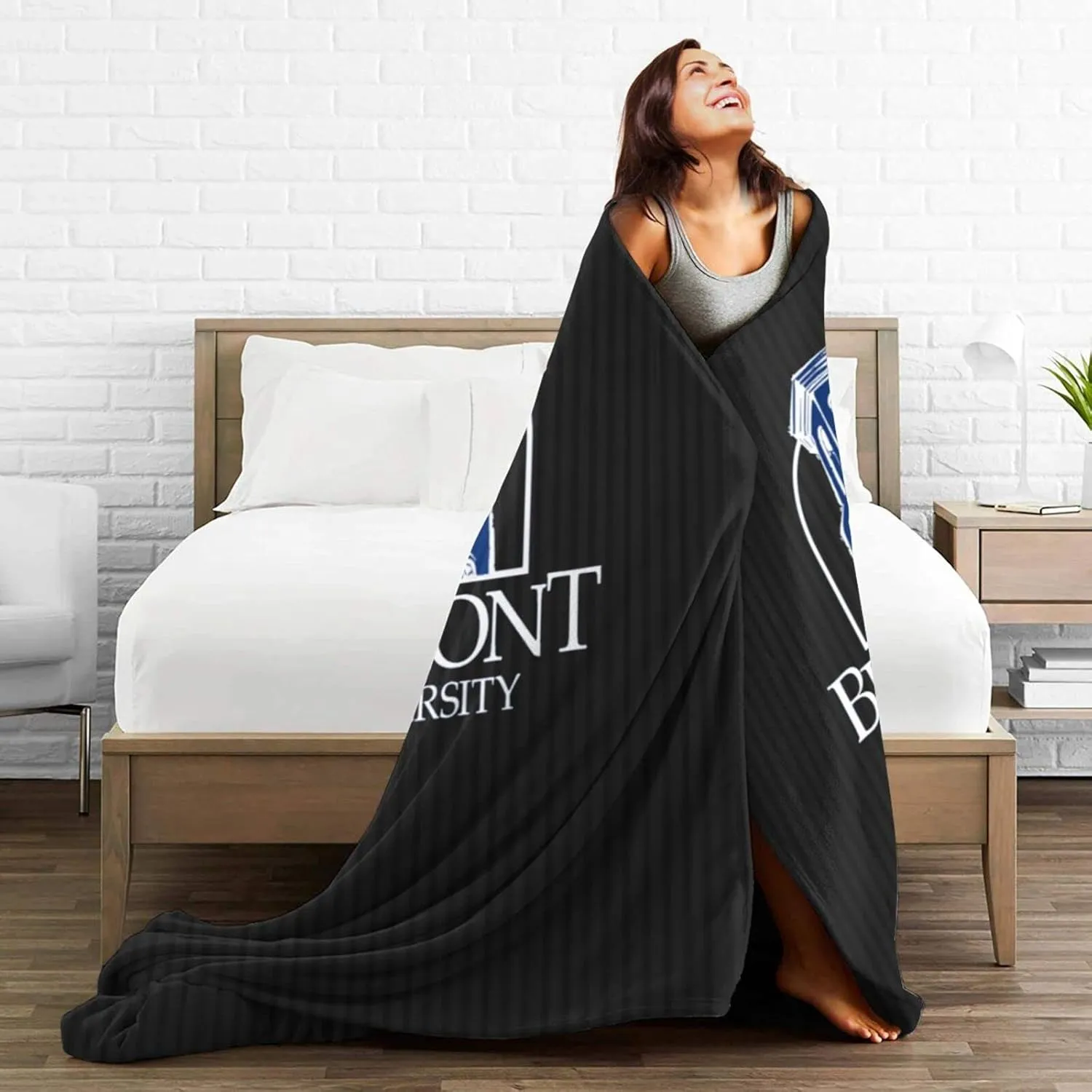 Belmont University Ultra-Soft Micro Fleece Blanket Soft Comfortable Flannel Blanket Available for Bed Couch Living Room
