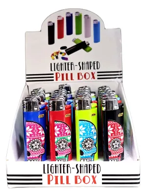 BIC Lighter Shaped Pill Case