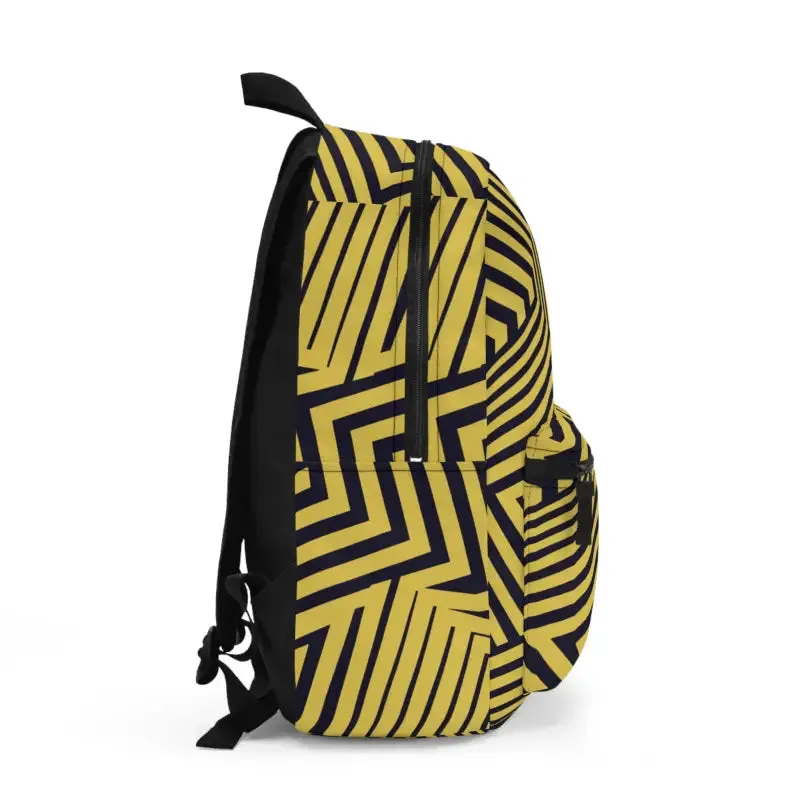 Bold Yellow Backpack Super Spacious with Spun Polyester
