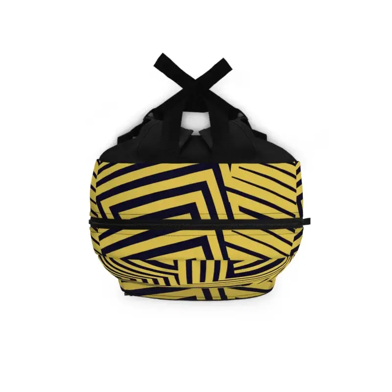 Bold Yellow Backpack Super Spacious with Spun Polyester