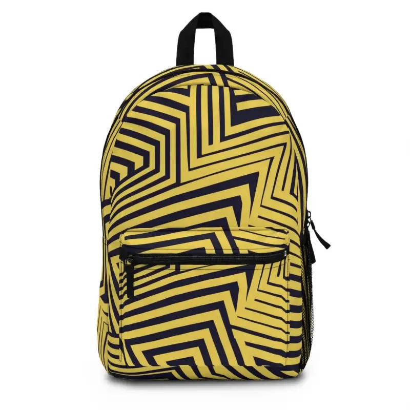 Bold Yellow Backpack Super Spacious with Spun Polyester