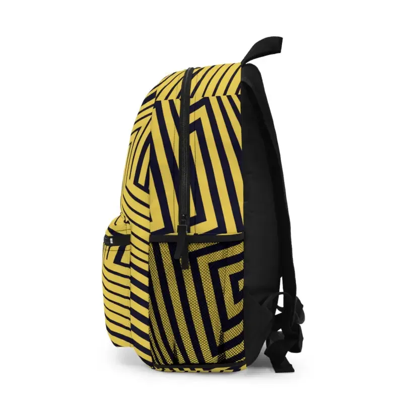 Bold Yellow Backpack Super Spacious with Spun Polyester