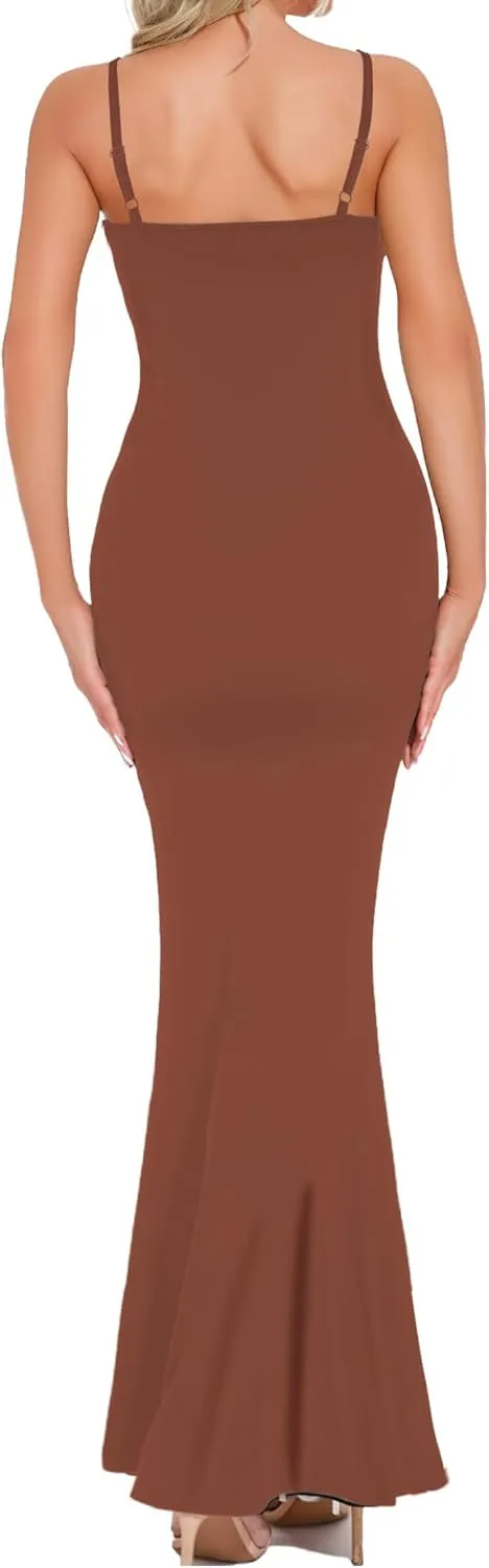 Buauty Womens Summer Dress Bodycon Maxi Dress Sleeveless Casual Long Dresses 2025 Spaghetti Strap Slip Elegant Evening Party