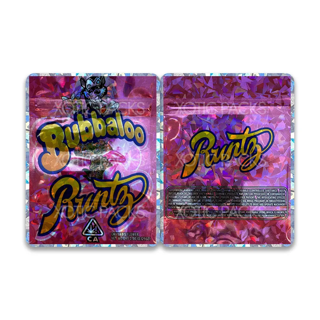 Bubbaloo Runtz Mylar Bag 3.5 Grams