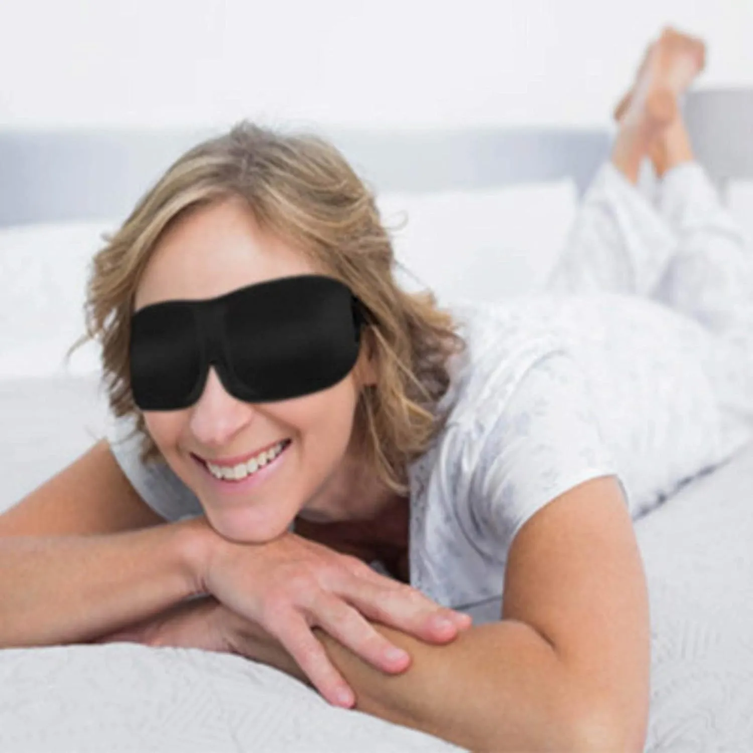 Bucky 40 Blinks No Pressure Printed Eye Mask for Travel & Sleep, Foil, One Size