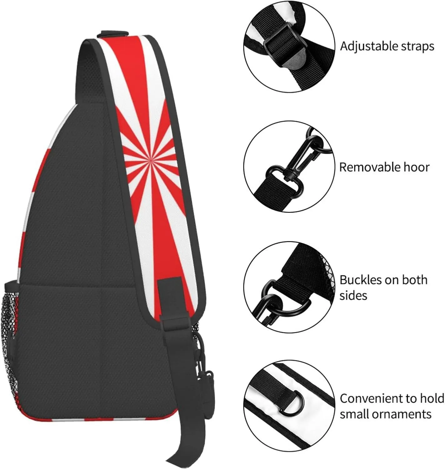 Buffalo Plaid Sling Bag Adjustable Crossbody Bag Casual Chest Bags Travel Shoulder Backpack For Women Men