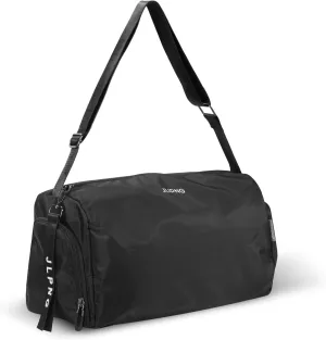 C&F BOGMOST Small Travel Duffel with Shoe Compartment Foldable Waterproof Gym Beach Swim Bag Men Women Duffle Lightweight Oxford Cloth Sports Bag-Black