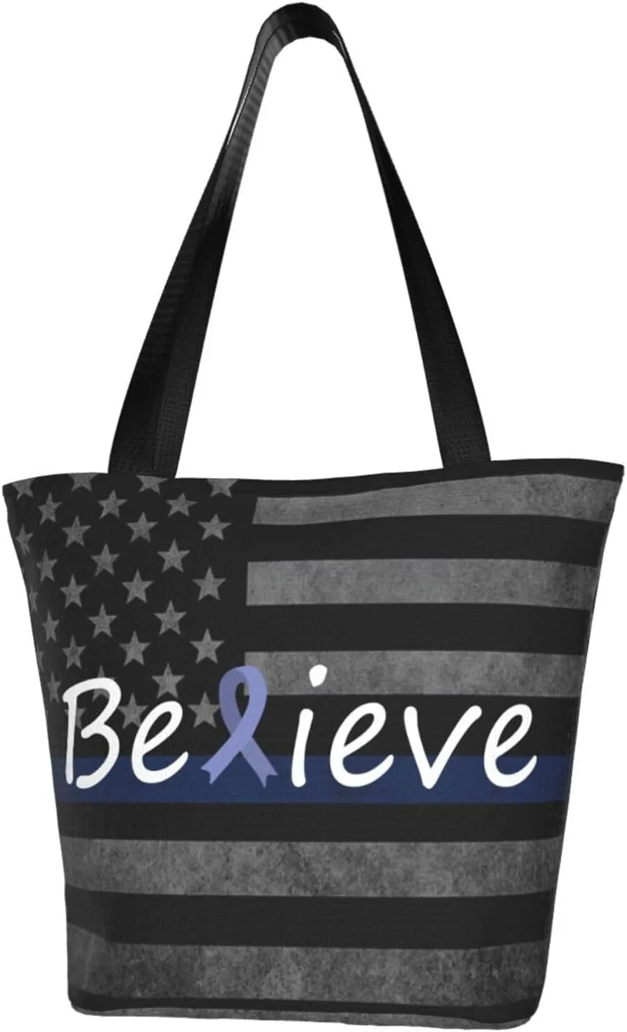 Cancer Believe Stomach Cancer Fashion Shoulder Bag Large Capacity For Man Or Woman