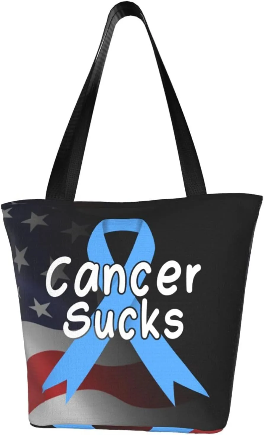 Cancer Sucks Diabetes Awareness Fashion Shoulder Bag Large Capacity For Man Or Woman