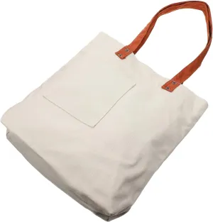 Canvas Shopping Bag Reusable Grocery Tote Oversized Tote Pockets Buckles Safe Storage Opti