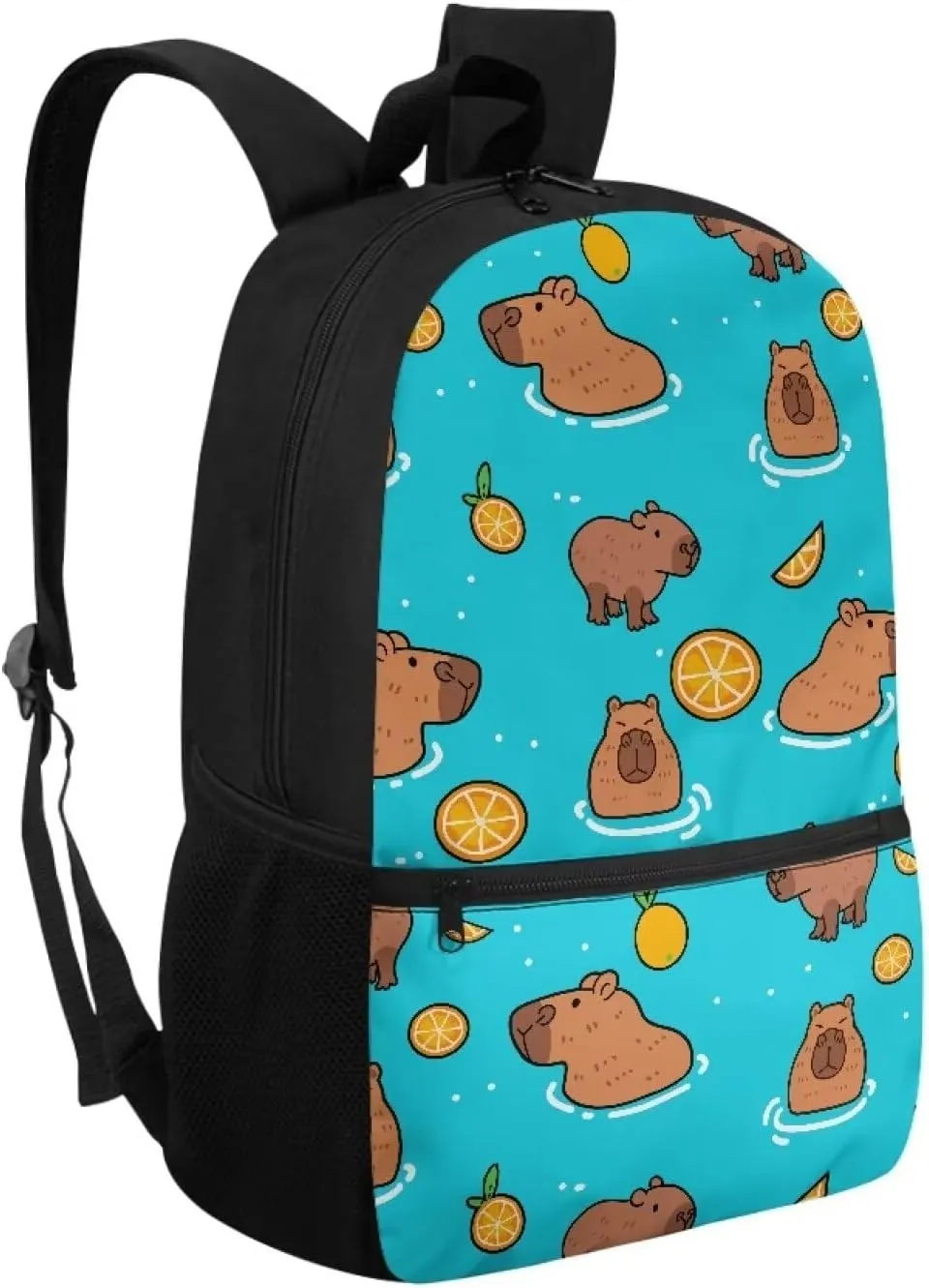 Capybara Cute Backpacks for Girls 7-8 School Bag for Elementary School Kids Backpacks for School 1st Grade Schoolbag Kawaii Book Bags Daypack Large Capacity 17 Inch Travel Laptop Bag