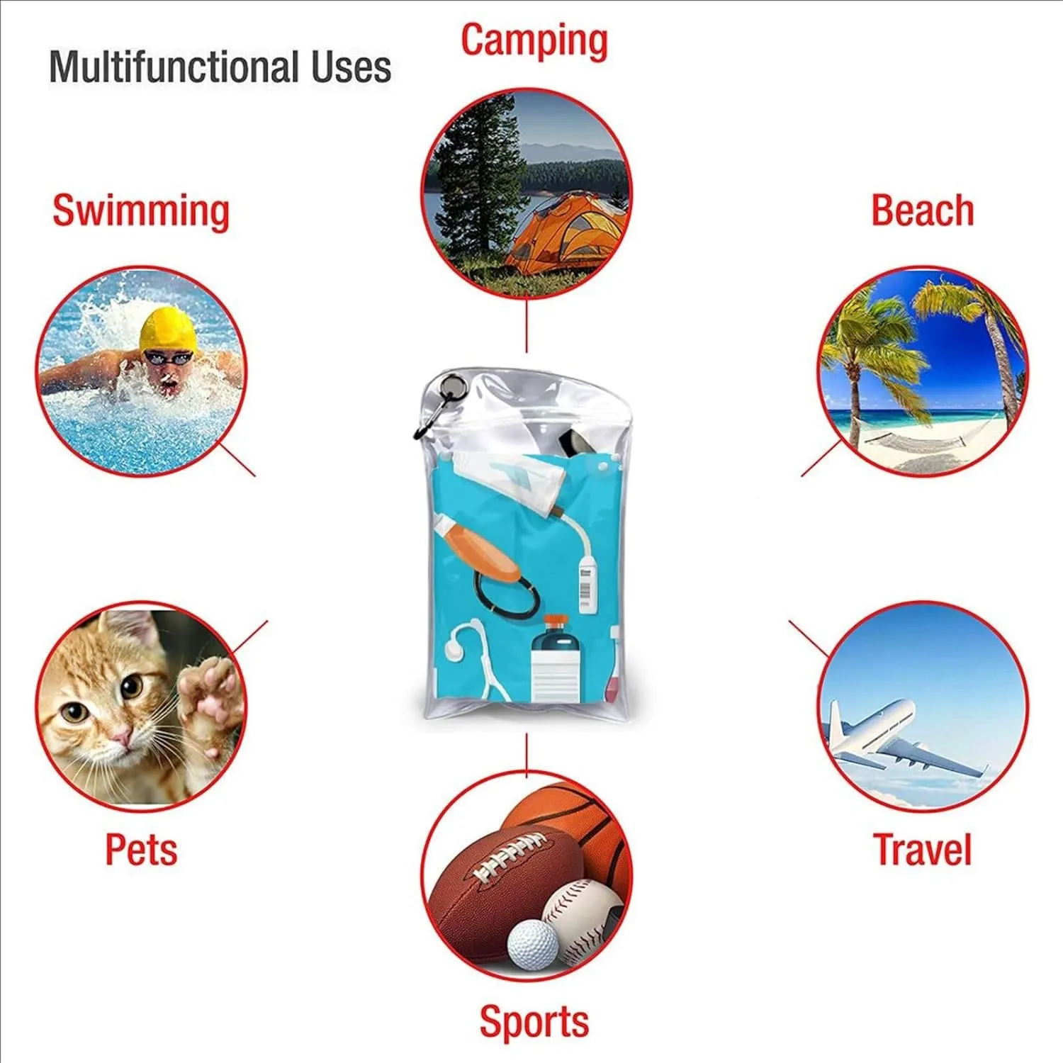 Cartoon Medicine Pattern Premium Compact Microfiber Travel Towel-Featherlight & Quick Dry,Sand-Resistant Beach Towel for Swimming,Camping,Vacation Essentials with Carry Pouch