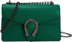 Chain Crossbody Bags Purses for Women Trendy,Fashion Evening Bags Satchel Handbags,Cute Vegan Shoulder Bag