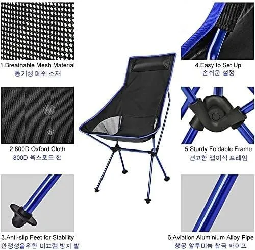 Chair,Camping Chair,Camping Chair Camping Ultralight Folding Chair Travel Chair Fishing Grill Hiking High Power Beach Oxford Cloth Fishing Chair(Red)