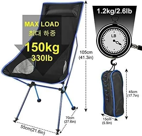 Chair,Camping Chair,Camping Chair Camping Ultralight Folding Chair Travel Chair Fishing Grill Hiking High Power Beach Oxford Cloth Fishing Chair(Red)