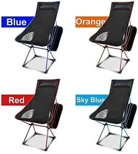 Chair,Camping Chair,Camping Chair Camping Ultralight Folding Chair Travel Chair Fishing Grill Hiking High Power Beach Oxford Cloth Fishing Chair(Red)