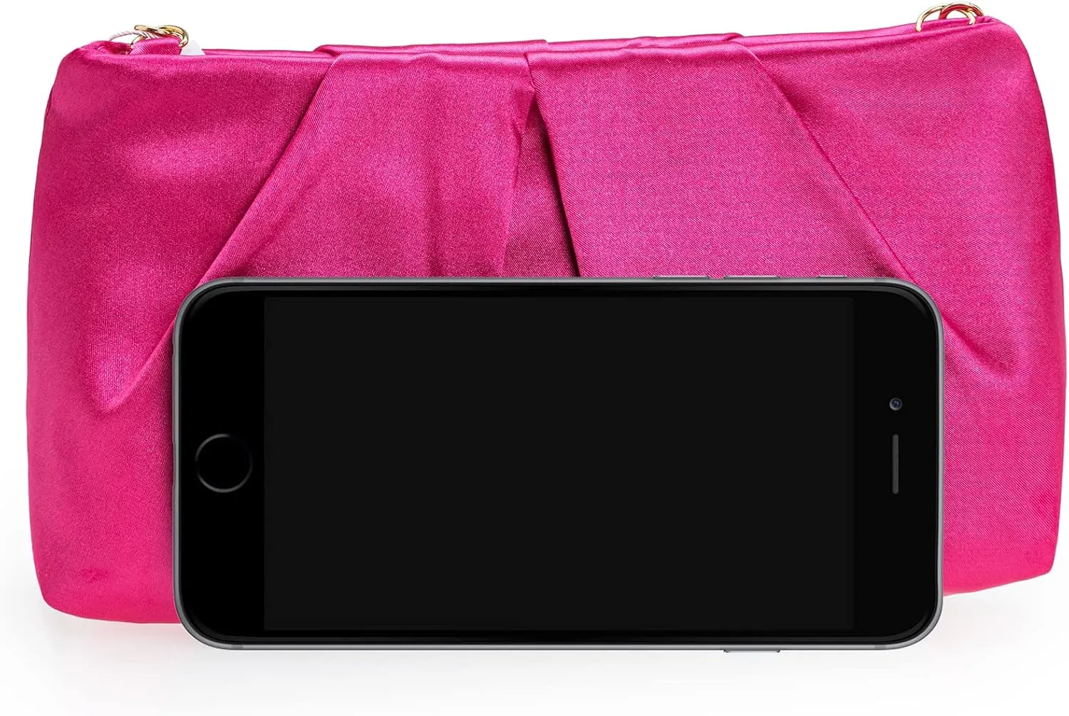 CHARMING TAILOR Evening Bag Women Wedding Party Handbag Small Dressy Formal Purse Pleated Satin Clutch