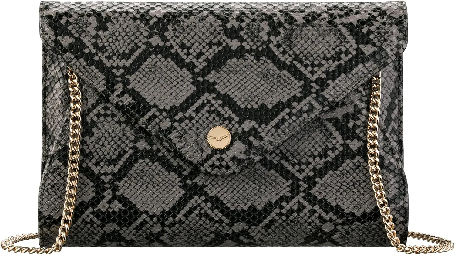 Claasico Evening Clutch Purses For Women - Elegant Envelope Clutch RFID Bag with Detachable Chain
