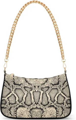 Clutch Shoulder Bags Tote Evening Purse Handbags for Women Hobo Bags Black White Snake Skin Animal Print with Zipper Closure