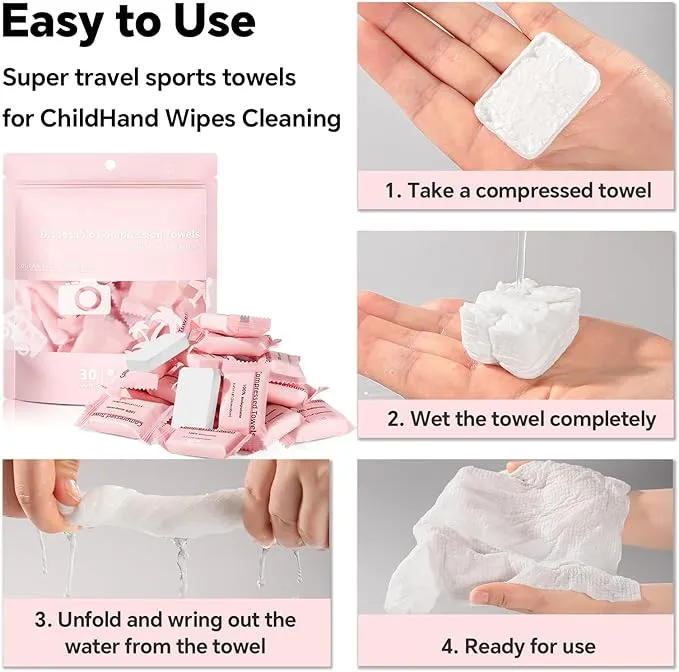 Compressed Towels Tablets,Disposable Face Towels for Travel Camping Hiking,Portable Coin Tissues for Home Beauty and Outdoors