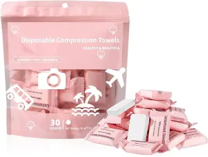Compressed Towels Tablets,Disposable Face Towels for Travel Camping Hiking,Portable Coin Tissues for Home Beauty and Outdoors