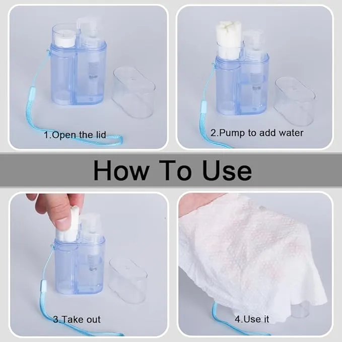 Compressed Towels,110PCS Compressed Face Towel with Carrying Case and Towel Dispenser,Disposable Magic Compressed Tissue Paper Towel Tablets Portable Mini Tissue for Travel,Sport,Camping