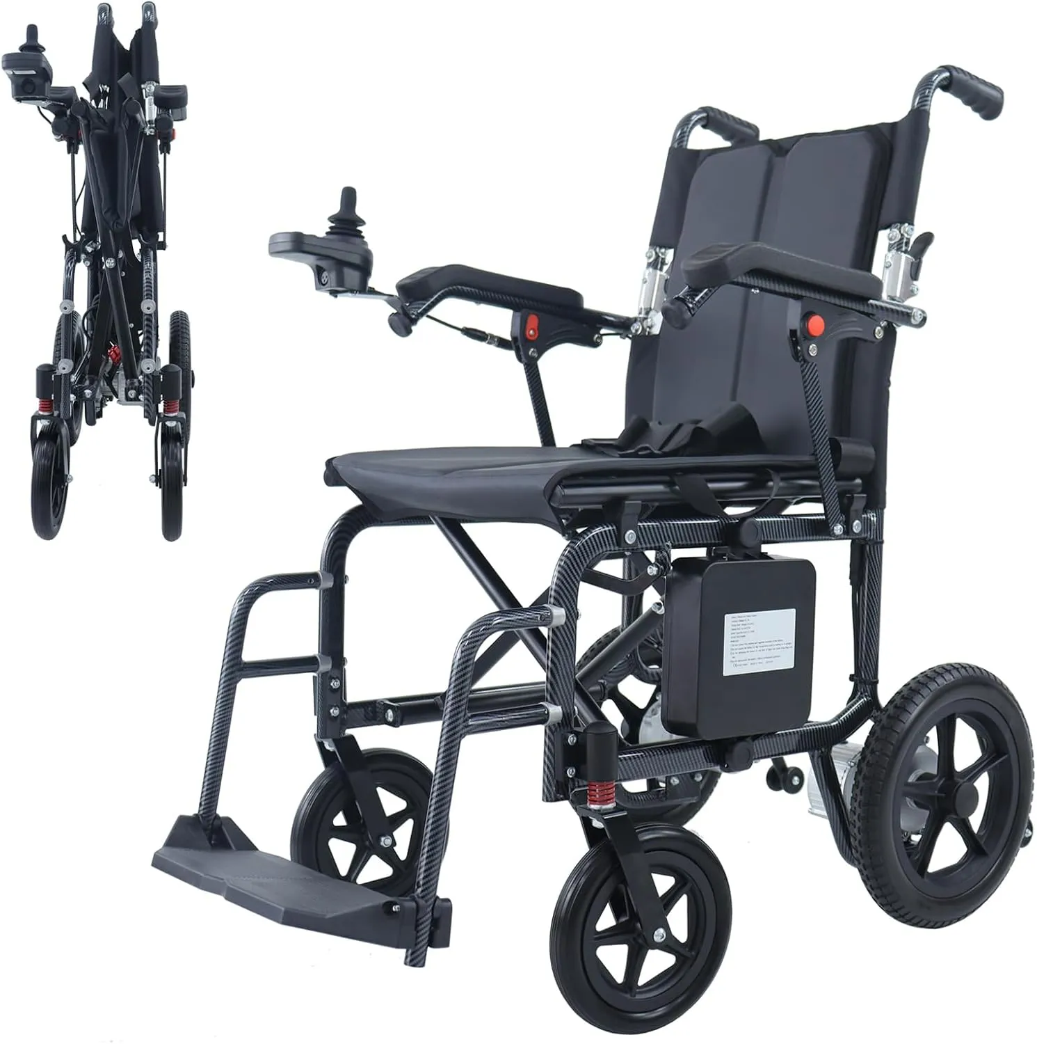 COYE Electric Wheelchair (only 28lbs) Ultra Light Portable Folding Transport - Travel Size - Airline Approved - User Friendly