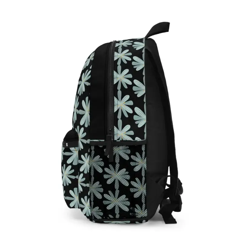 Cozy Blue Flowers Backpack Trendy Fashion